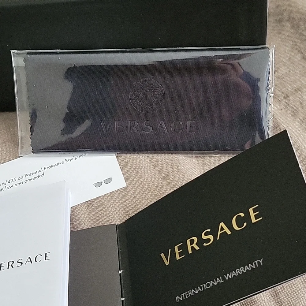 Versace Ve2248 55mm Hexagonal Sunglasses, Medusa Temple Hardware,  Matte Blk - Picture 8 of 13